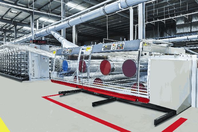 Polypropylene weaving line at UAC